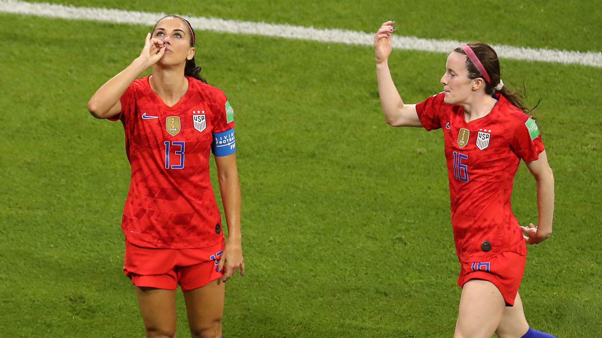 Alex Morgan Rose Lavelle USWNT England Women's World Cup 2019