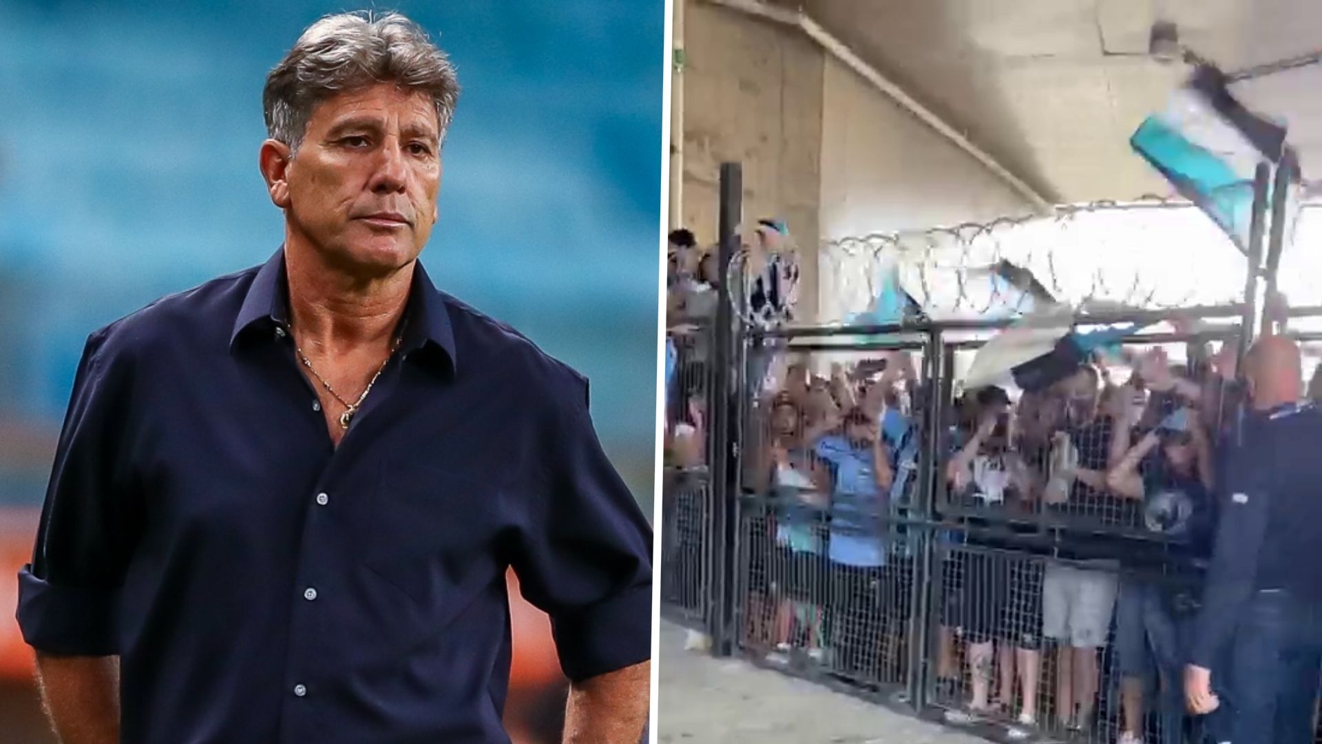 GFX Renato despedida Grêmio com torcedores 20042021