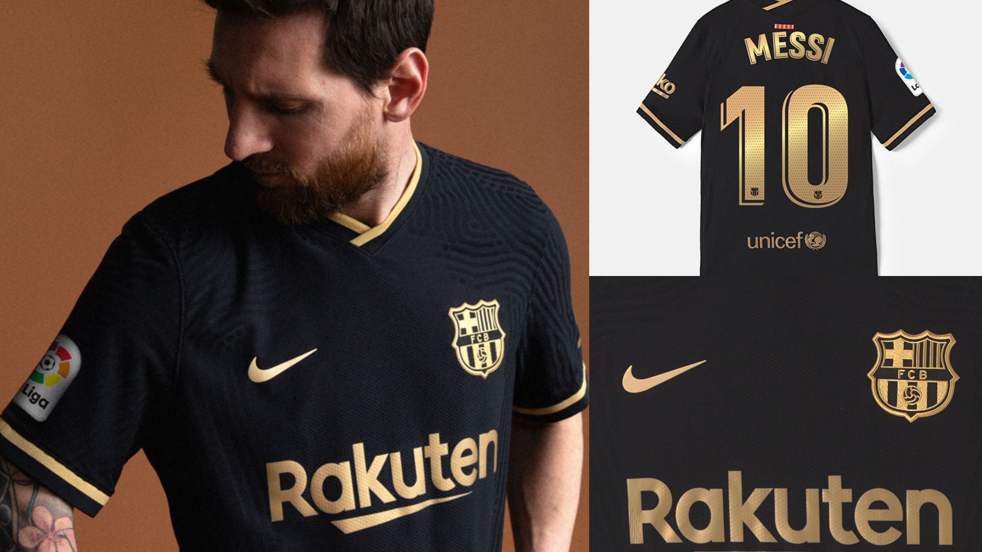 Camiseta negra Barcelona