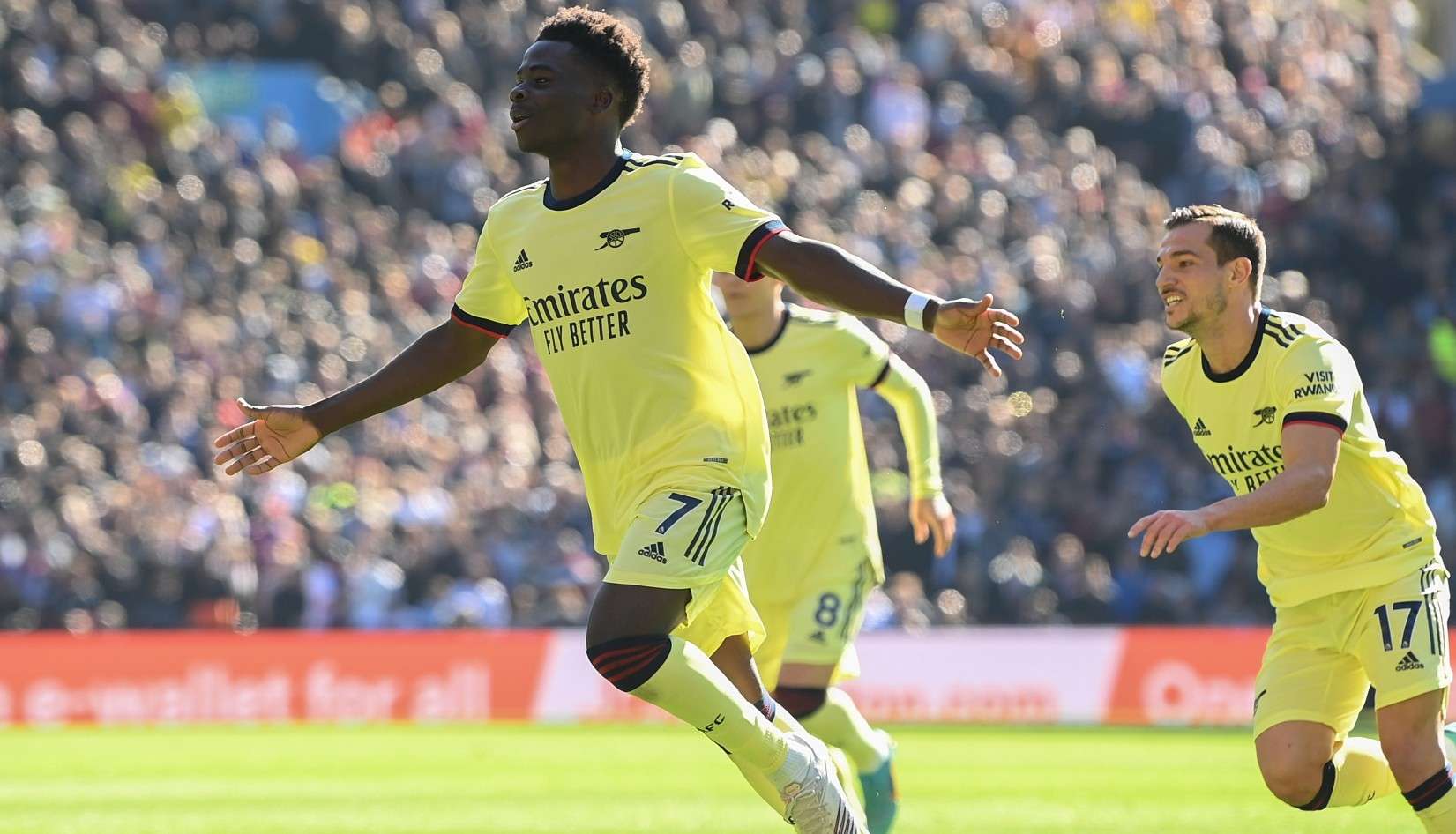 saka arsenal goal aston villa