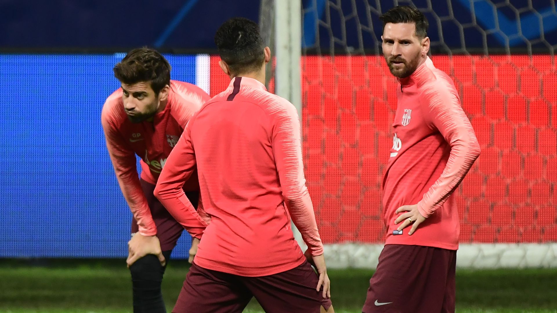 Lionel Messi training Inter Barcelona