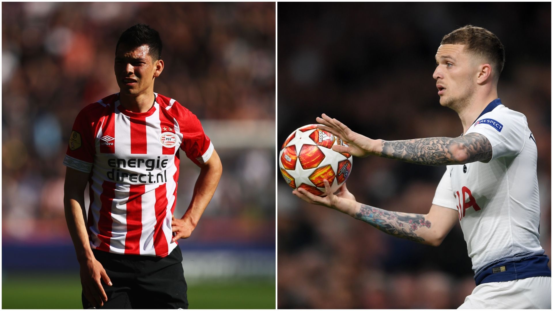 Hirving Lozano Kieran Trippier PSV Tottenham