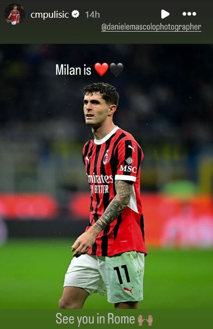 Christian Pulisic AC Milan Coppa Italia final 2025