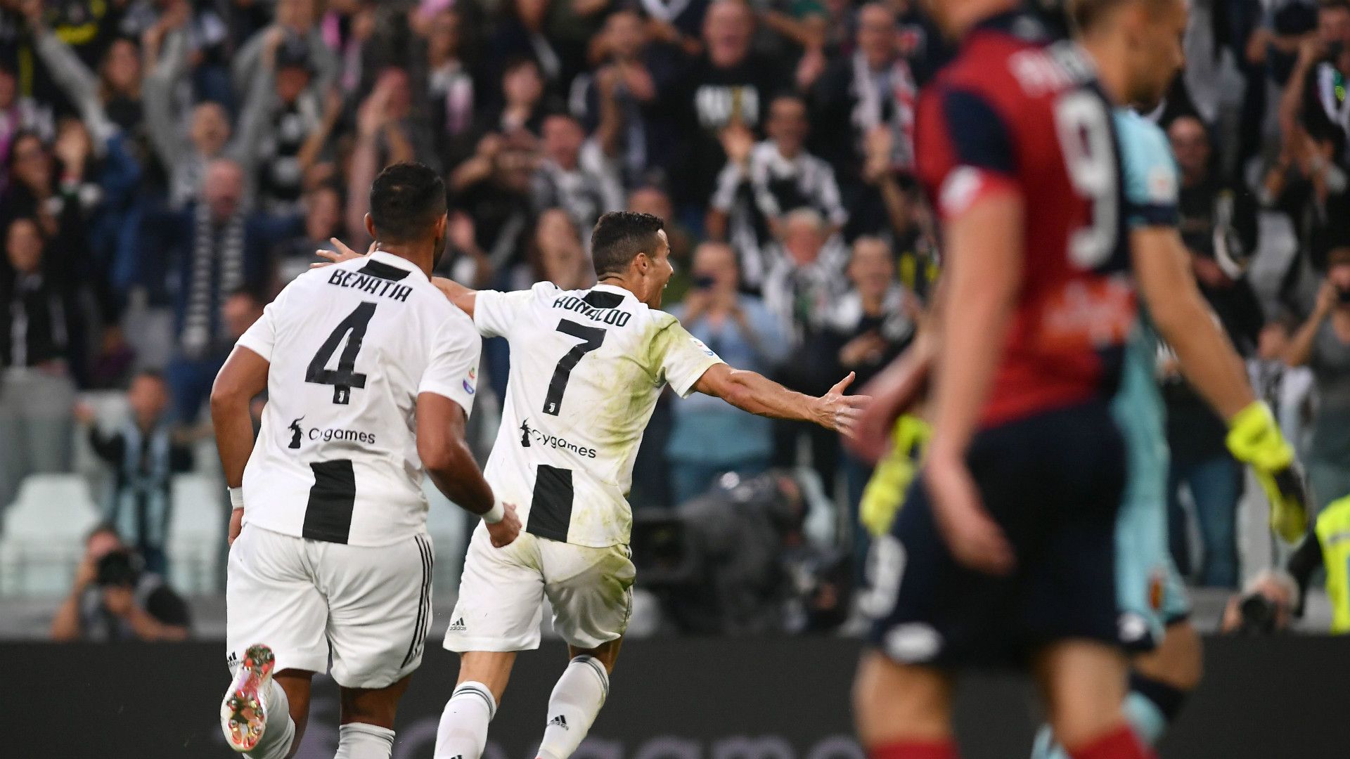 Ronaldo celeb Juventus Genoa