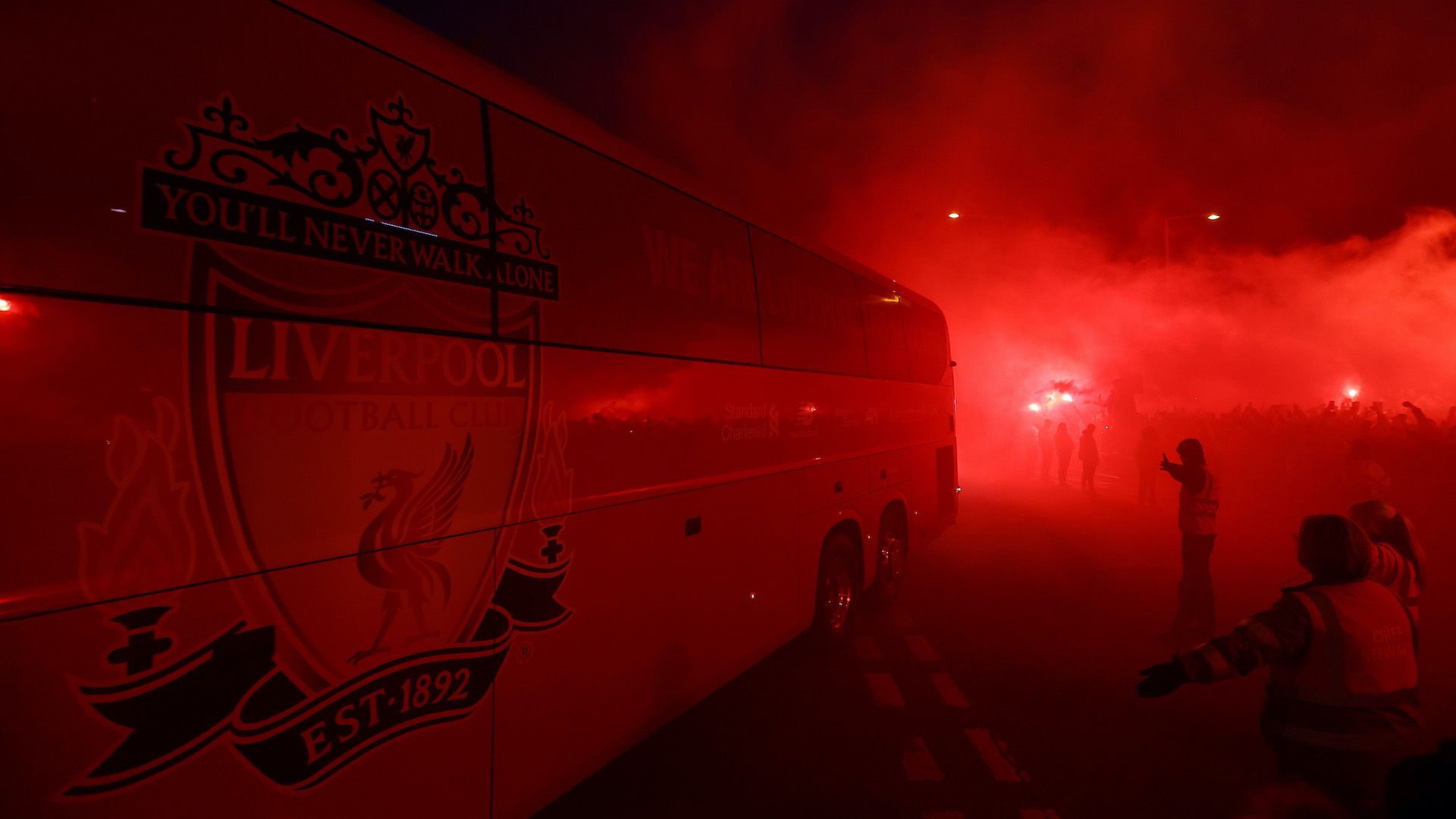 Liverpool bus Atletico Madrid Champions League