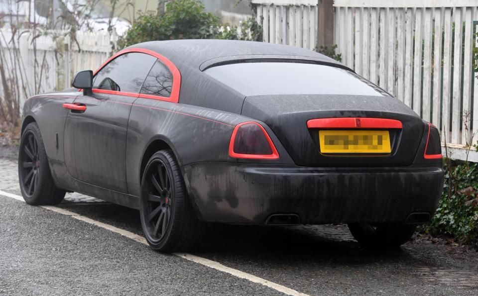 Romelu Lukaku's car Manchester United