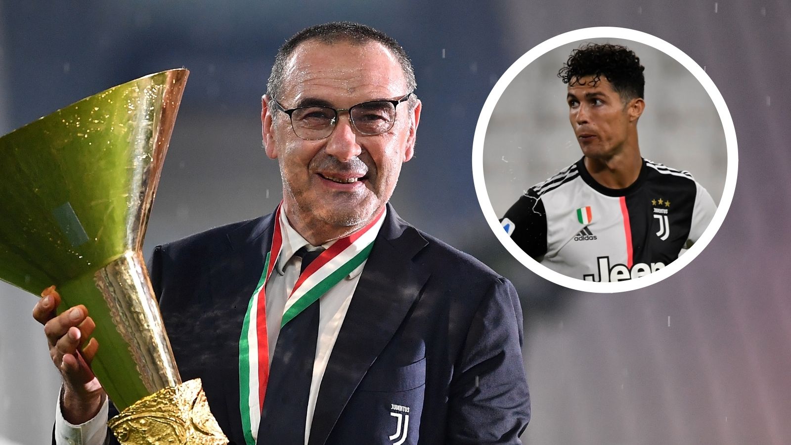 Maurizio Sarri Cristiano Ronaldo Juventus GFX