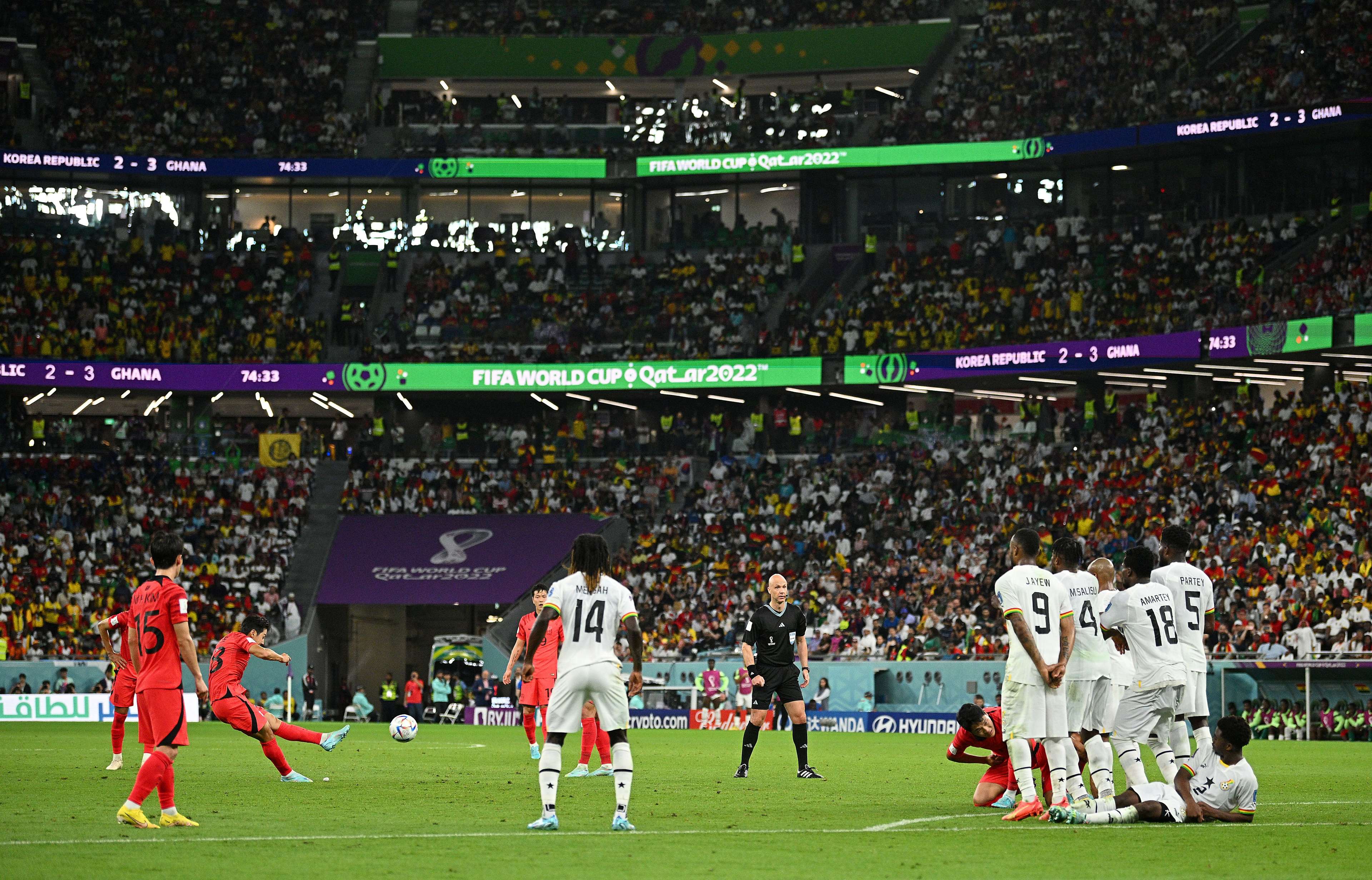 이강인 월드컵 가나전 프리킥