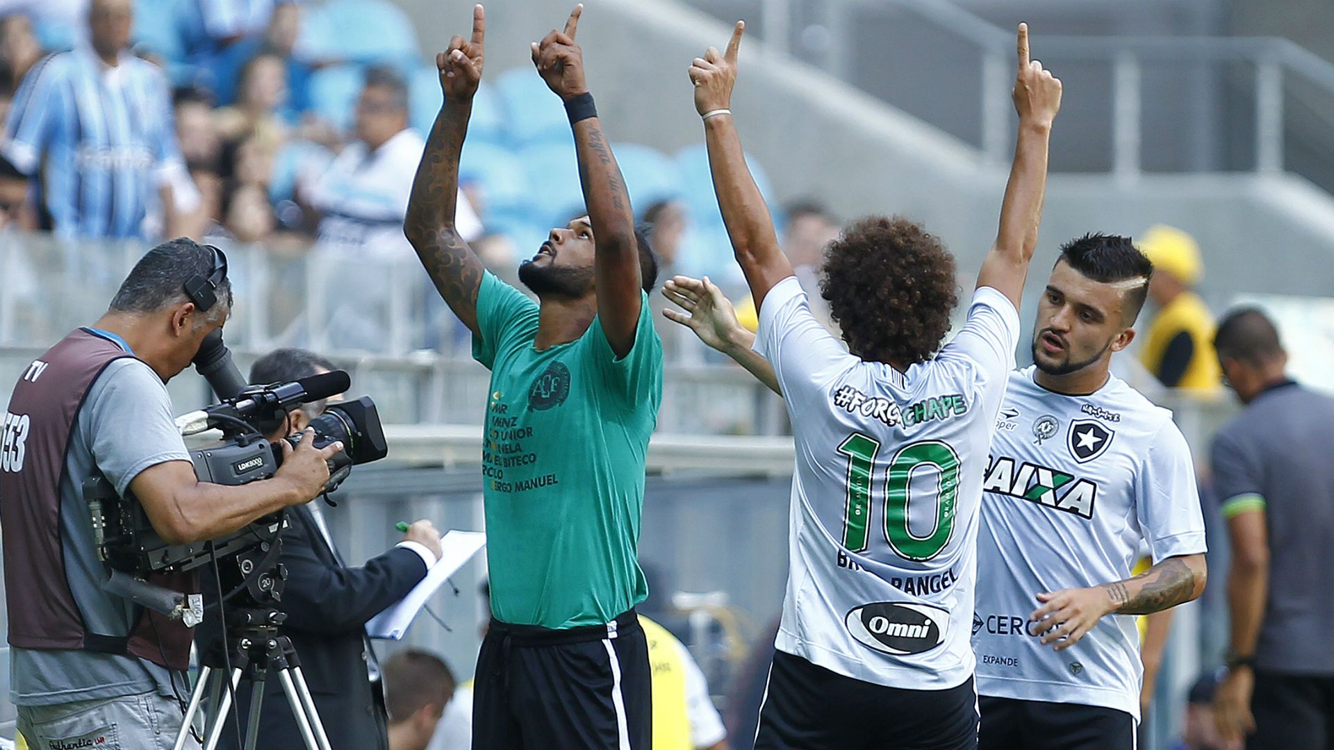 Camilo, Bruno Silva Victor Luis Botafogo vs Grêmio Brasileiro Brasileirão 11 12 2016