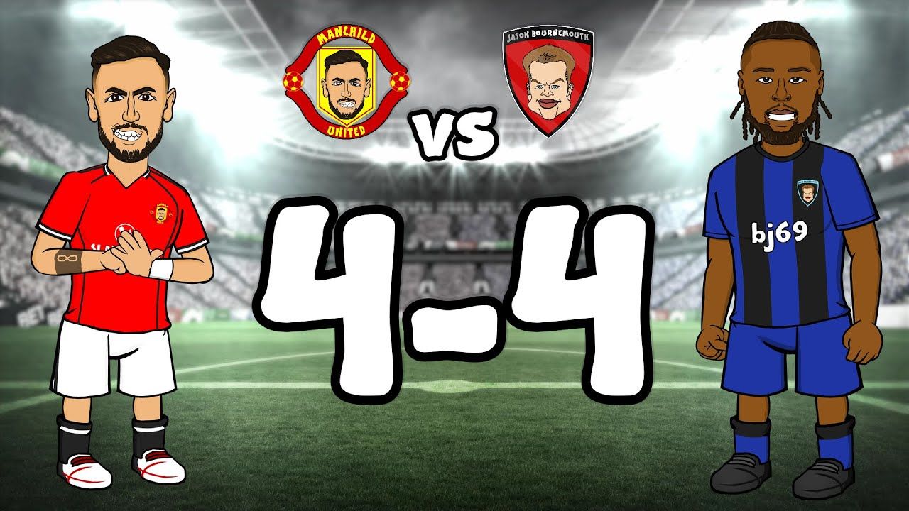 Man Utd 4-4 Bournemouth 442oons GFX