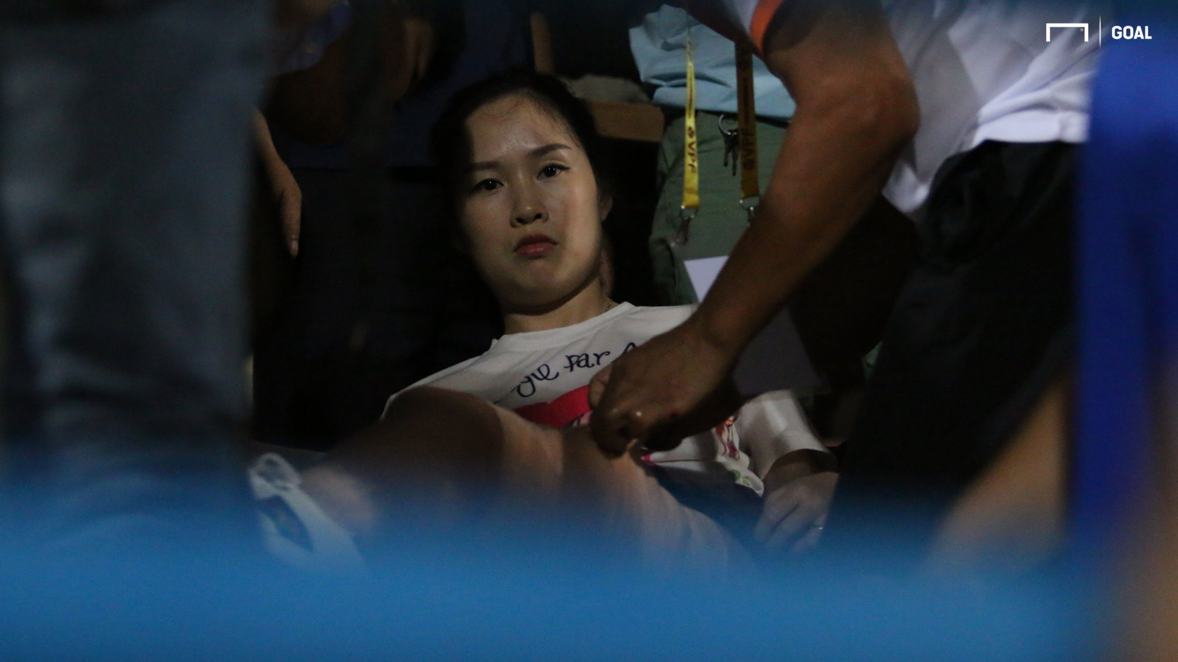 Ha Noi FC vs Nam Dinh Round 22 V.League 2019 | Victim of red flare at Hang Dang Stadium 11 September 2019