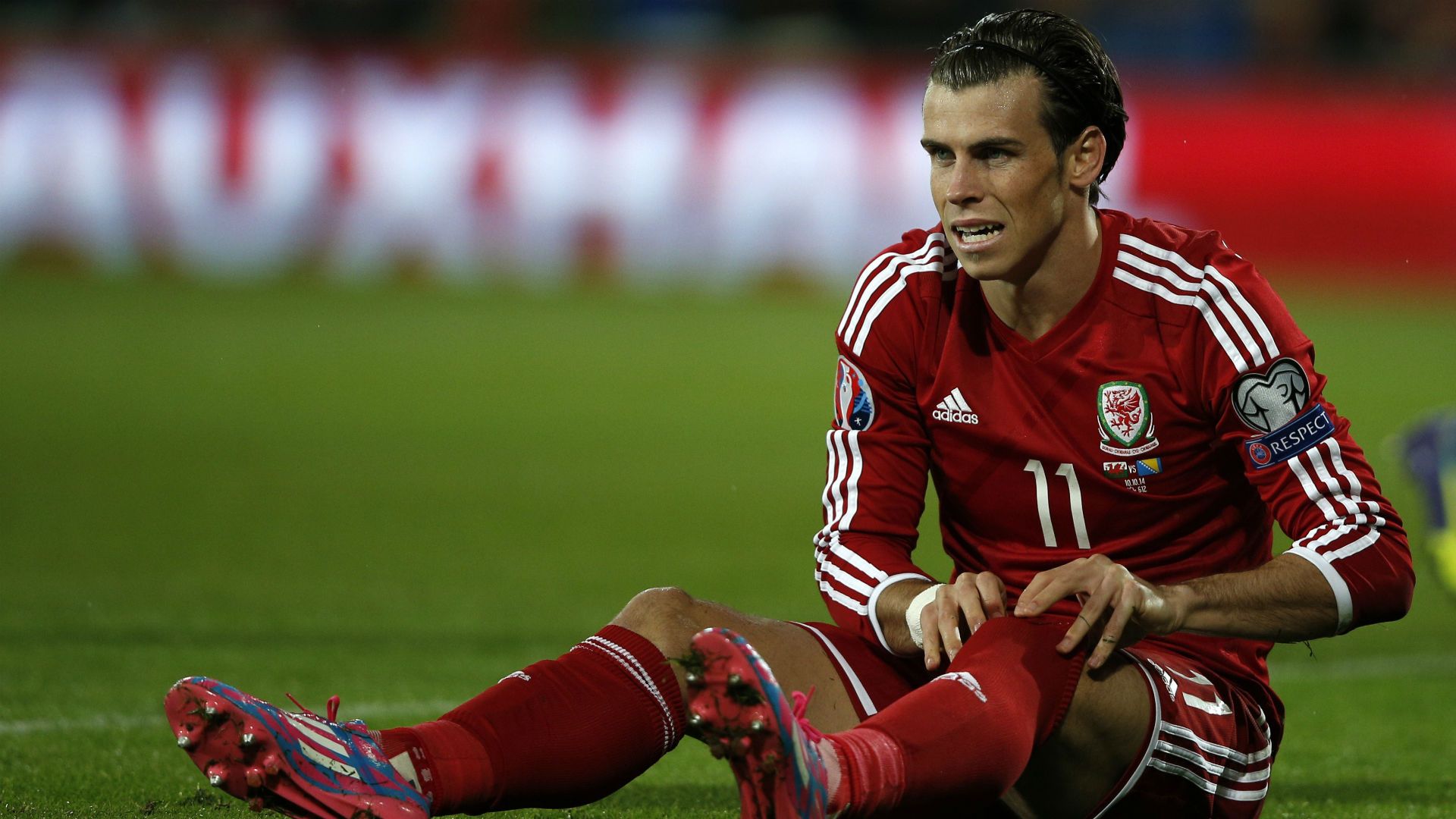 Gareth Bale Euro 2016 qualifying Wales v Bosnia 101014