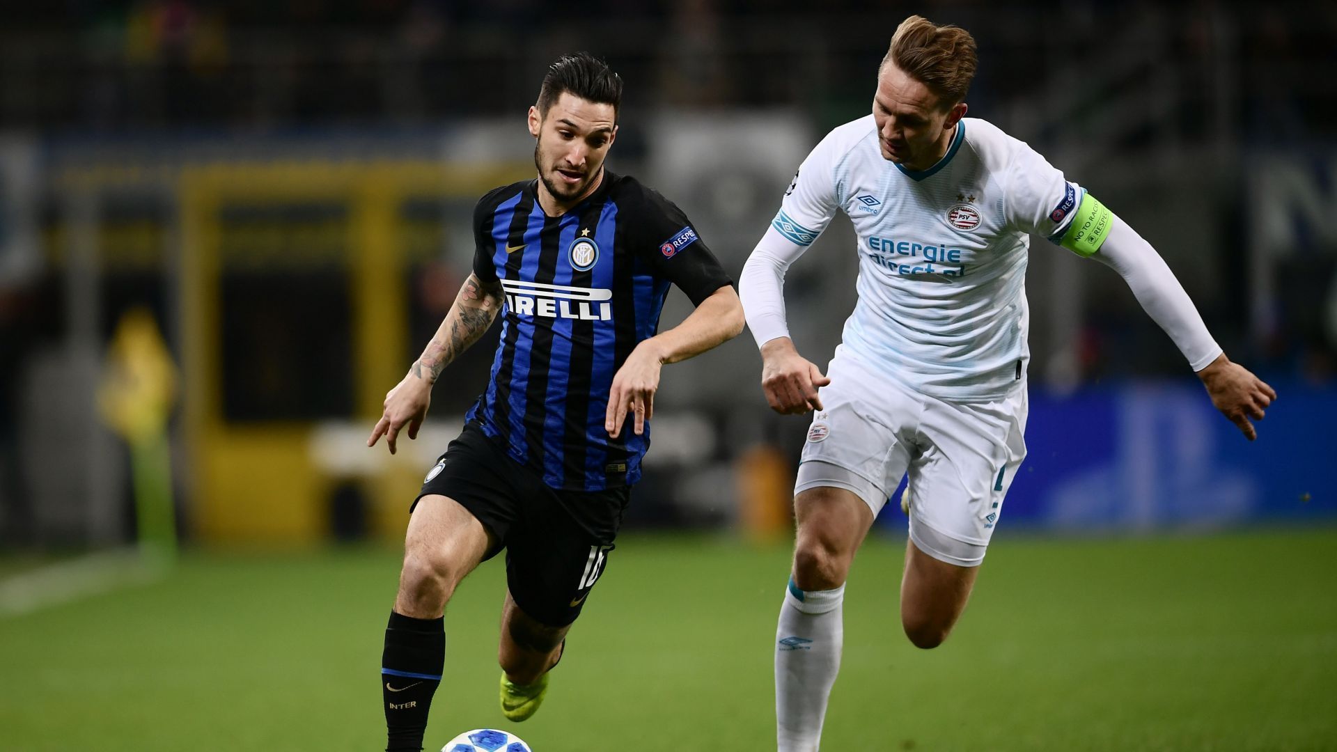 Matteo Politano Luuk De Jong Inter PSV Champions League