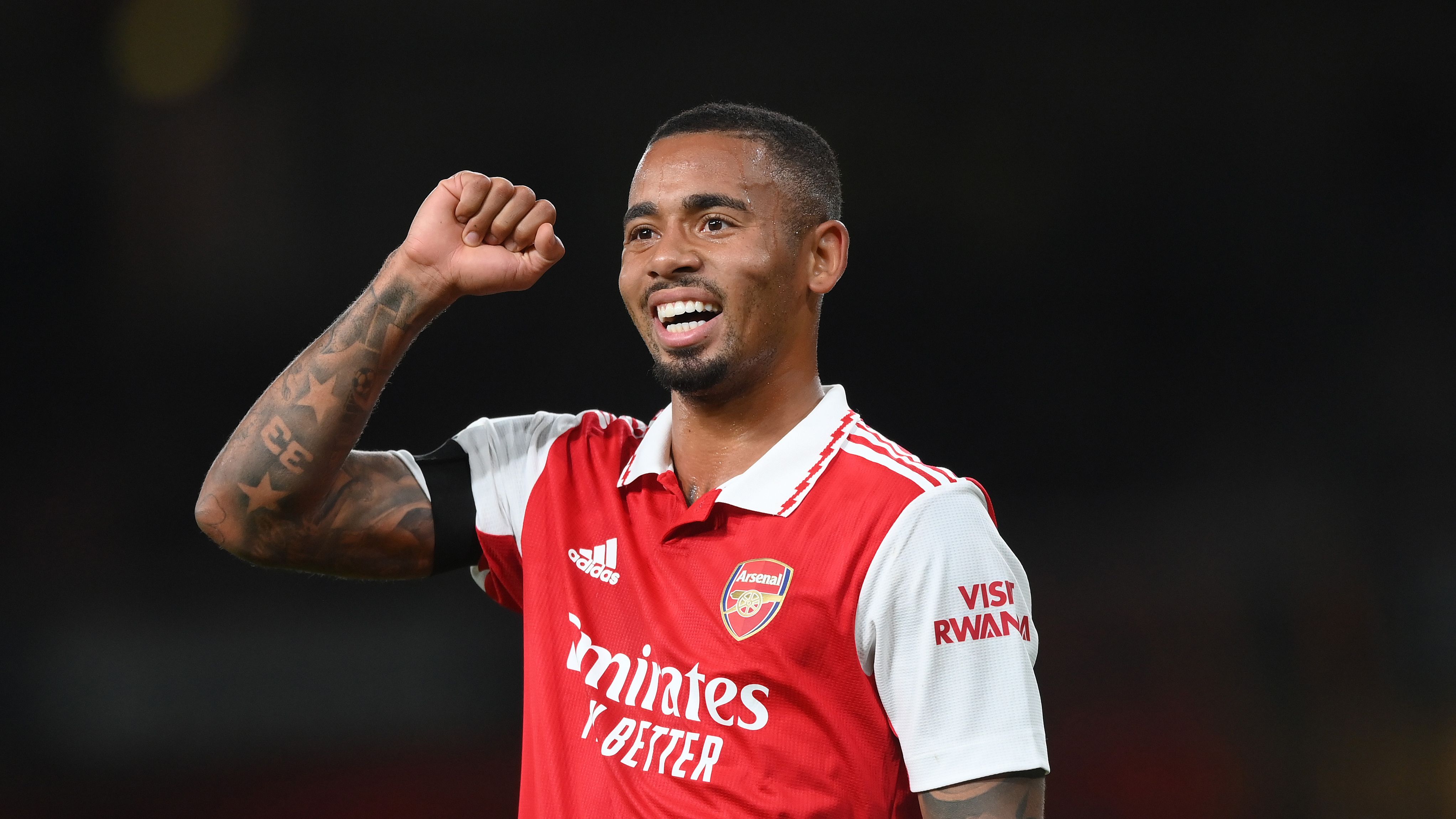Gabriel Jesús del Arsenal durante el partido del grupo A de la Liga Europea de la UEFA entre el Arsenal FC y el FK Bodo/Glimt en el Emirates Stadium el 6 de octubre de 2022 en Londres, Inglaterra.