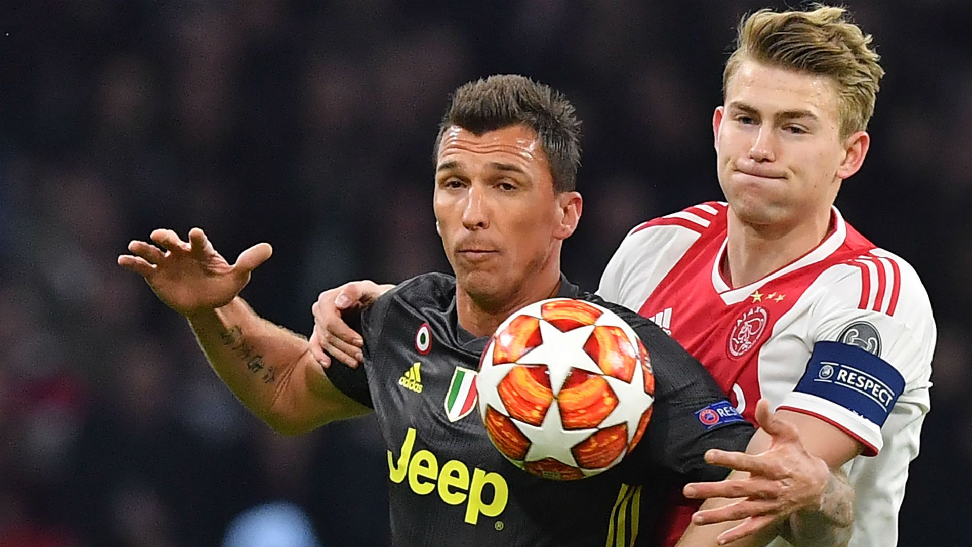 De Ligt Mandzukic Ajax Juventus Champions League
