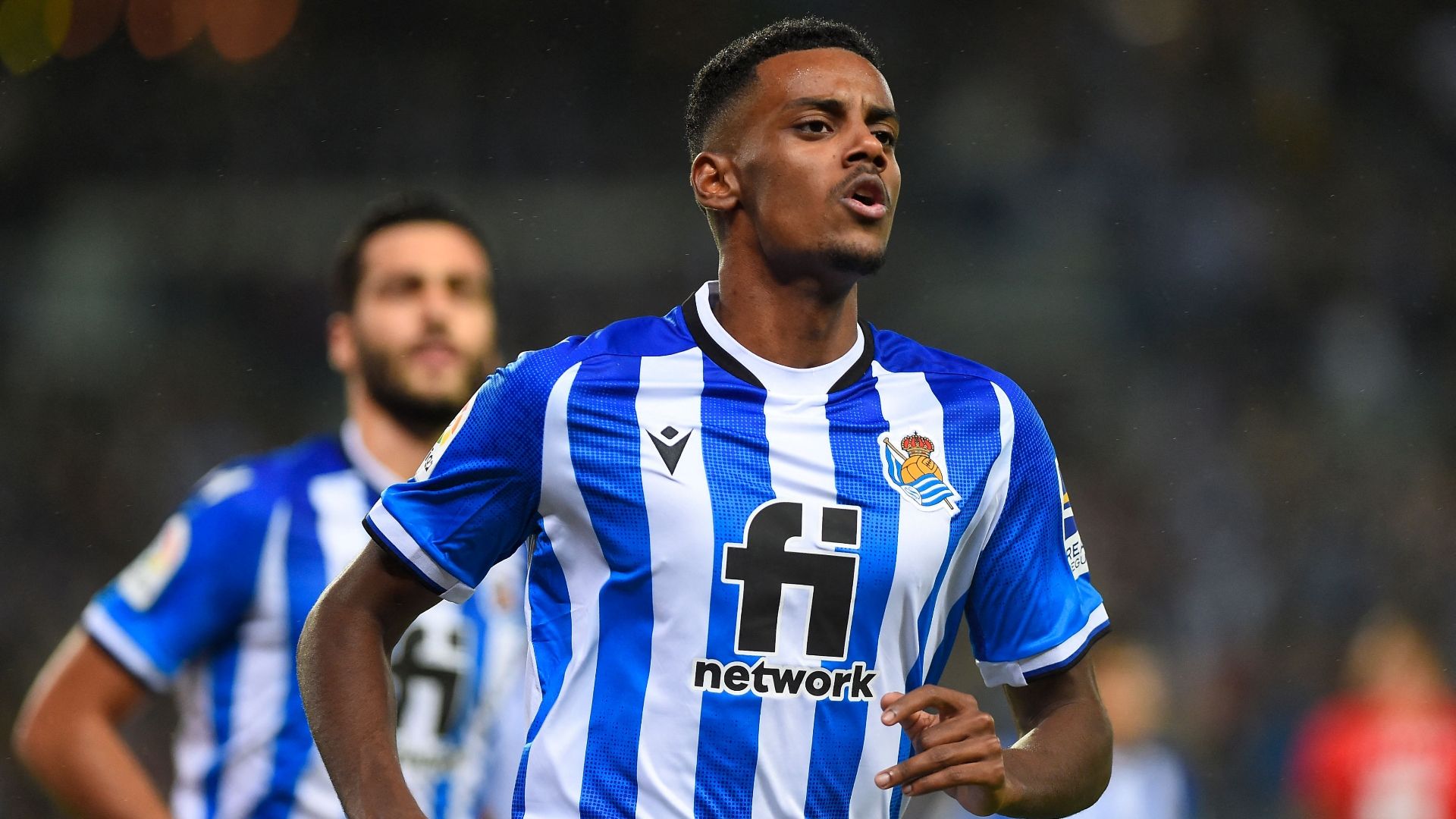 Isak, durante un partido de la Real Sociedad