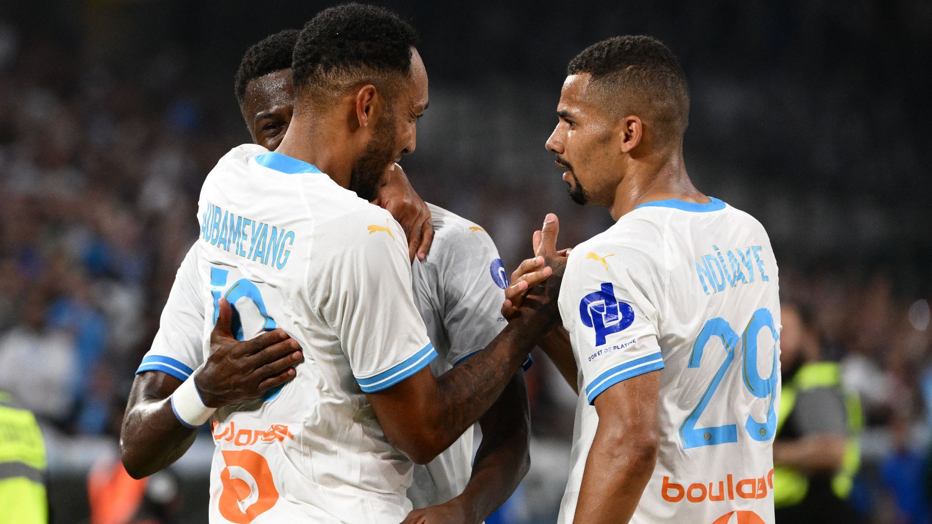Iliman Ndiaye Pierre-Emerick Aubameyang Marseille