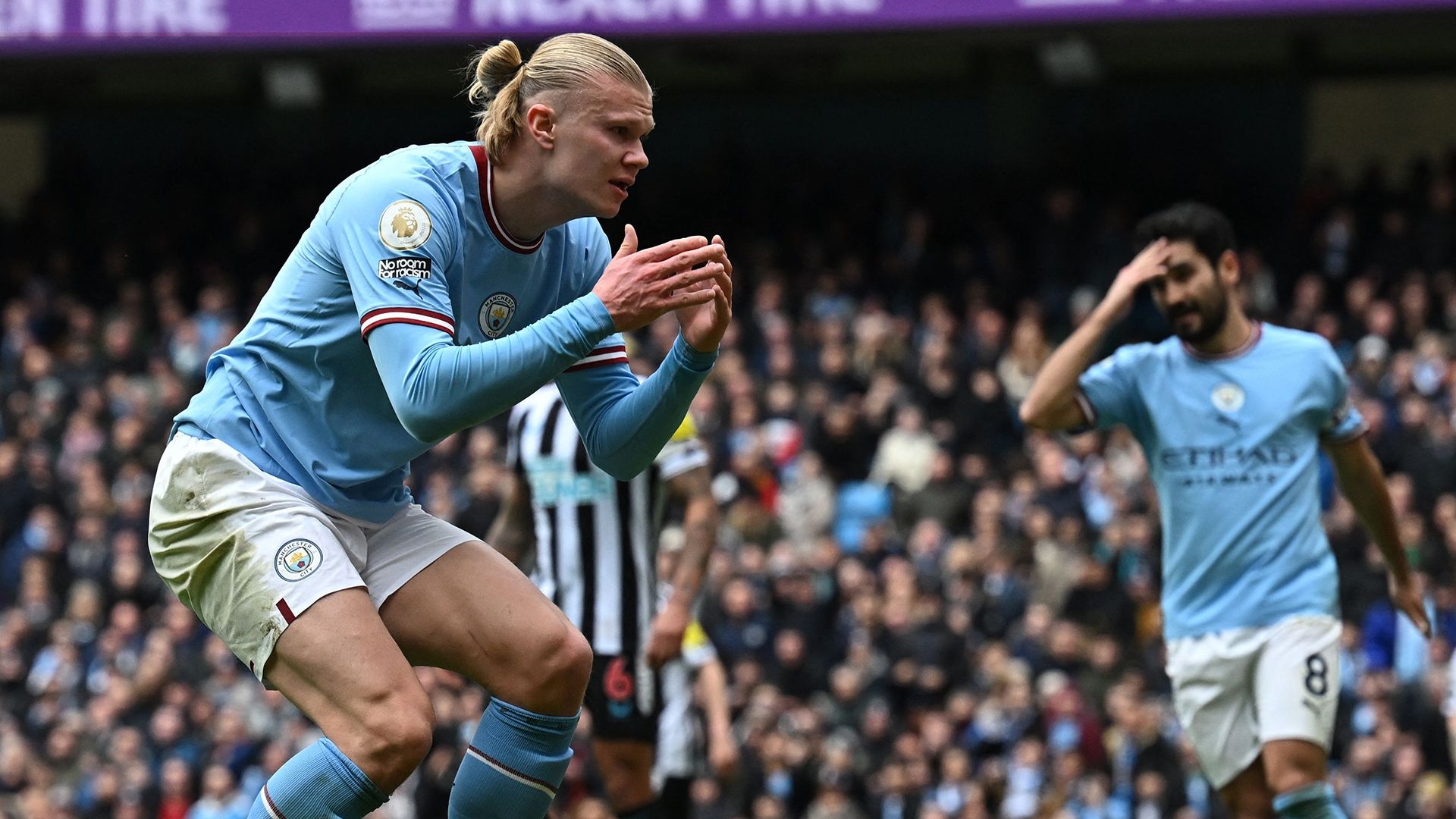 Erling Haaland miss Manchester City Newcastle Premier League 2022-23