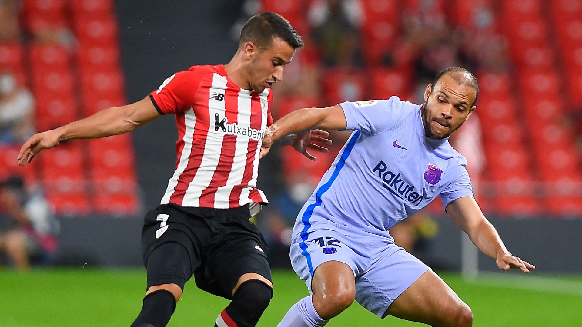 Alejandro Berengeur Martin Braithwaite Athletic Club vs Barcelona La Liga 2021-22
