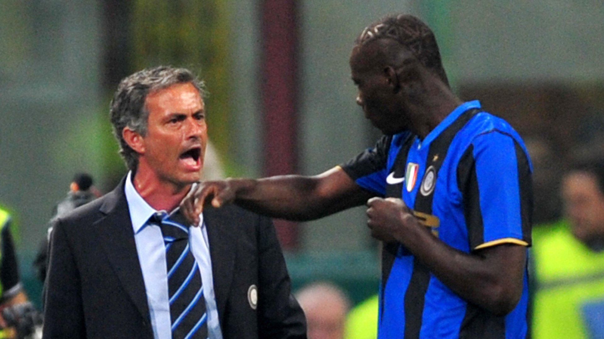 Jose Mourinho Mario Balotelli Inter 2009