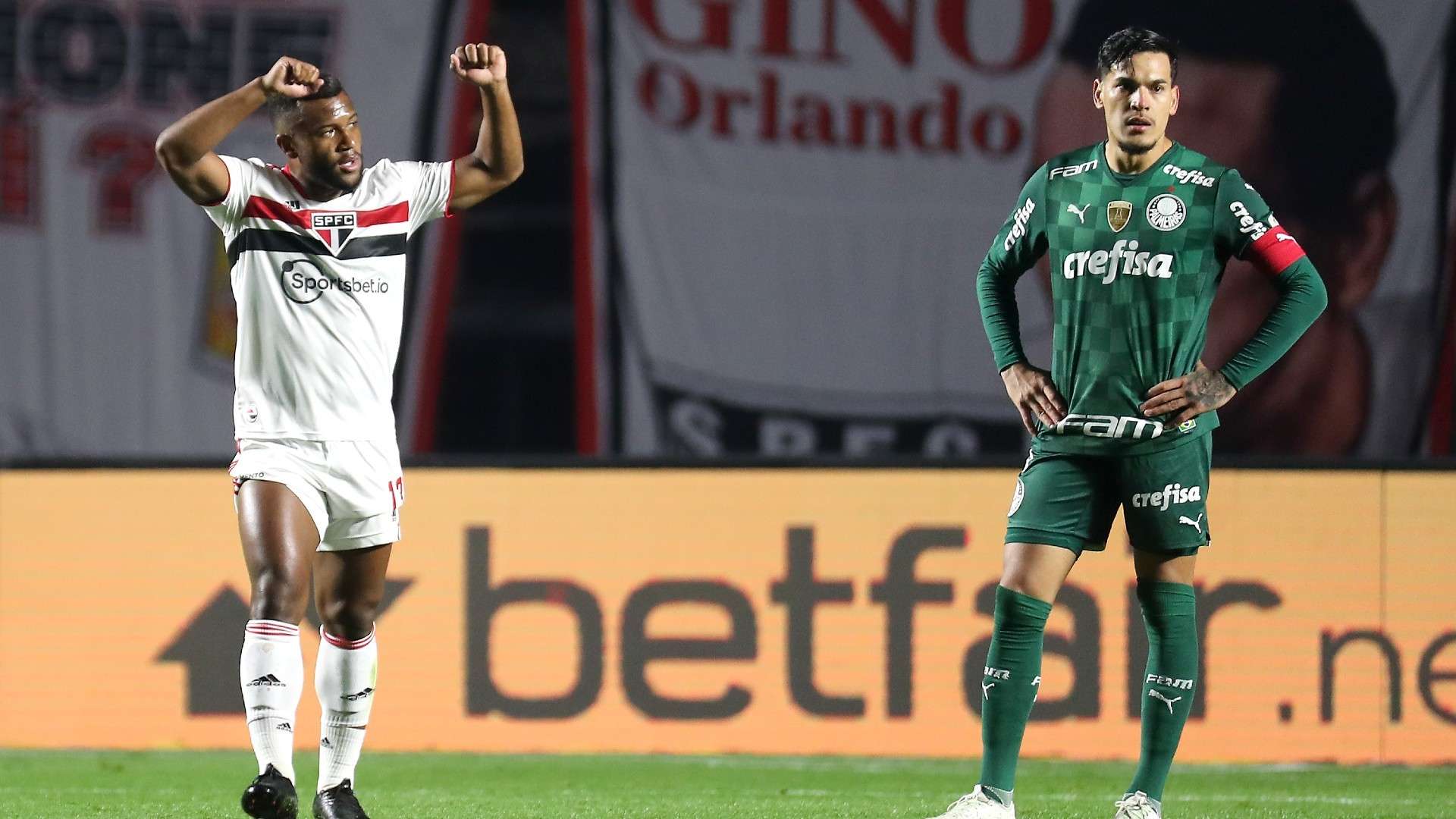 Luan Gustavo Gómez São Paulo Palmeiras Libertadores 10 08 2021