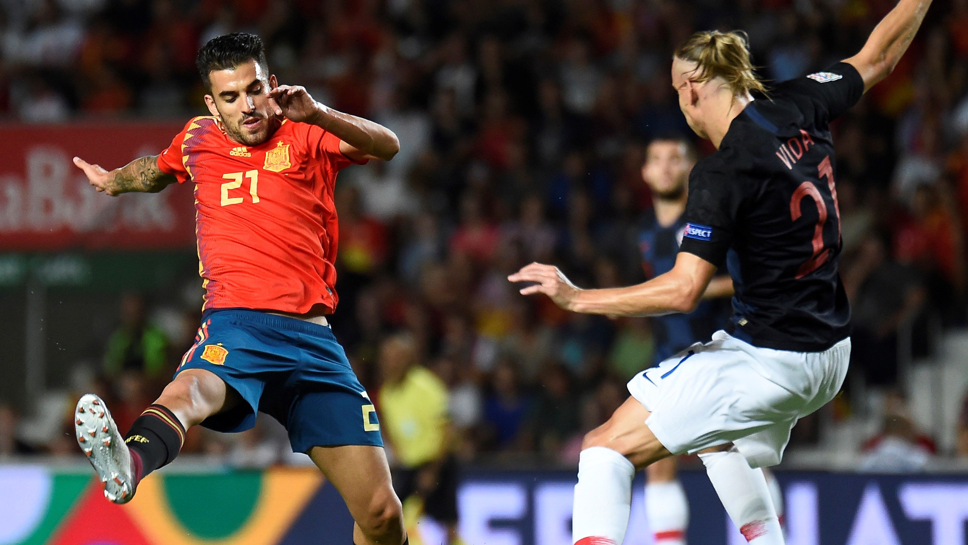 Dani Ceballos Domagoj Vida España Croacia Spain Croatia UEFA Nations League 11092018