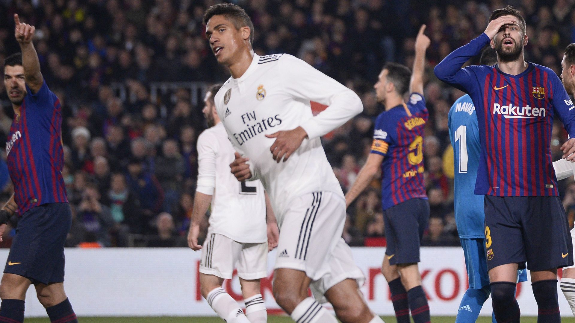 VARANE PIQUE BARCELONA REAL MADRID COPA DEL REY