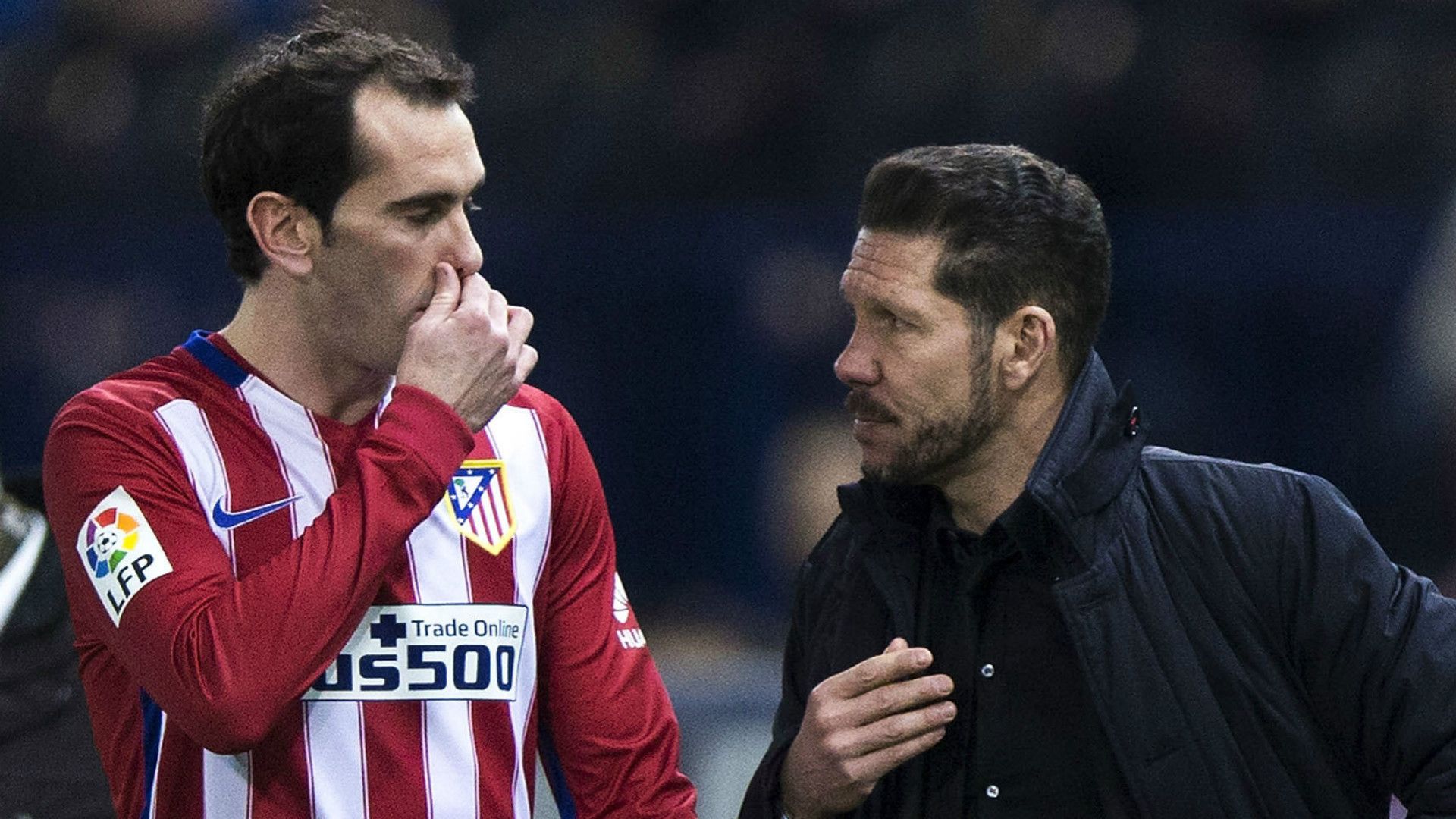 DIEGO GODIN DIEGO SIMEONE ATLETICO MADRID