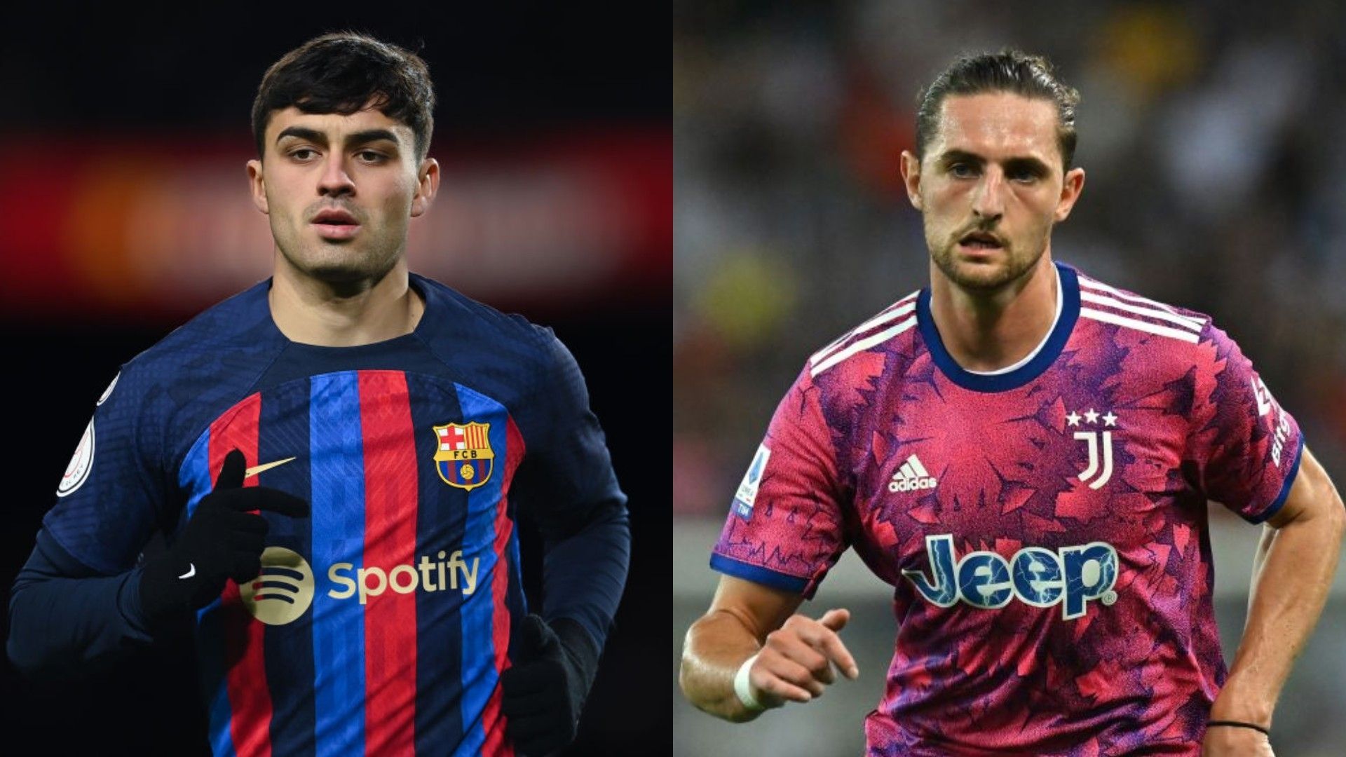 Pedri Adrien Rabiot Barcelona Juventus amistoso