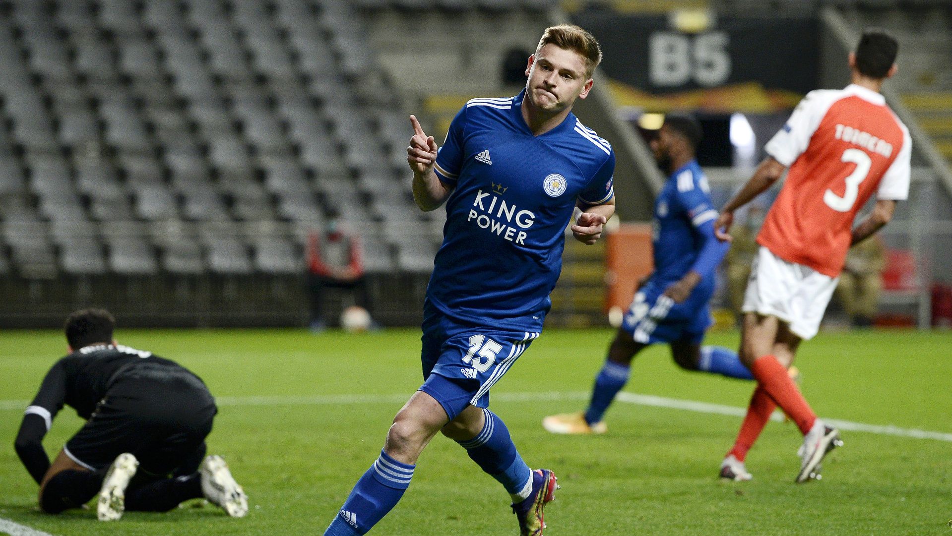 Harvey Barnes Braga vs Leicester Europa League 2020-21