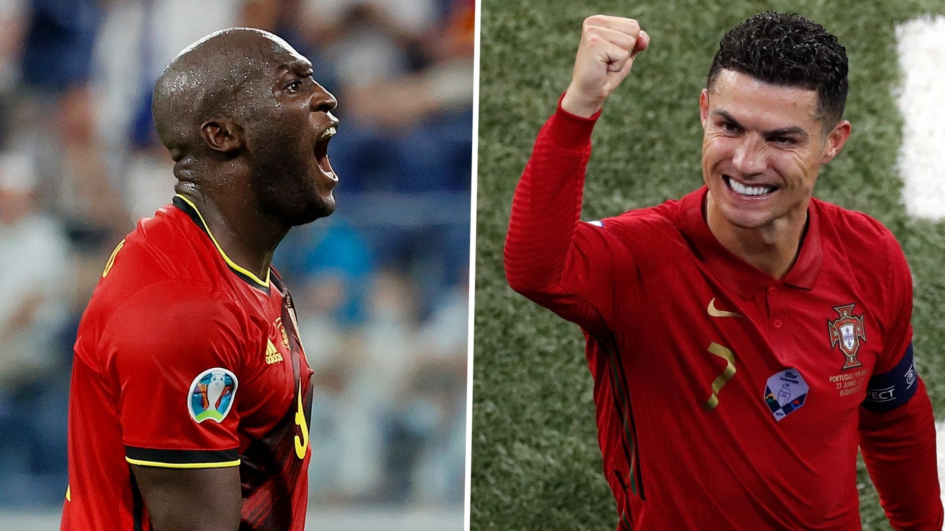 Romelu Lukaku Cristiano Ronaldo Belgium Portugal Euro 2020 GFX