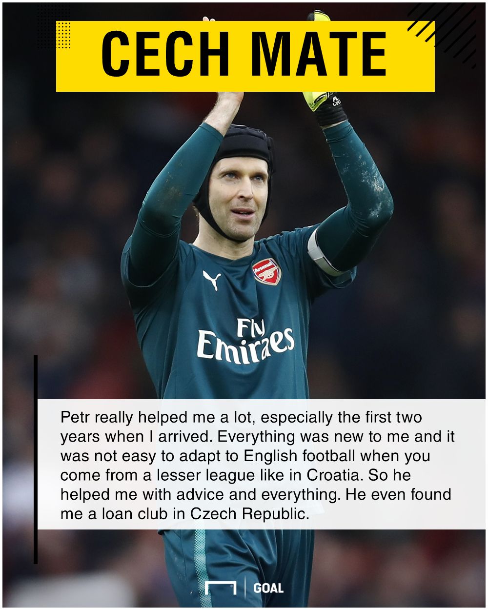 Matej Delac Petr Cech support