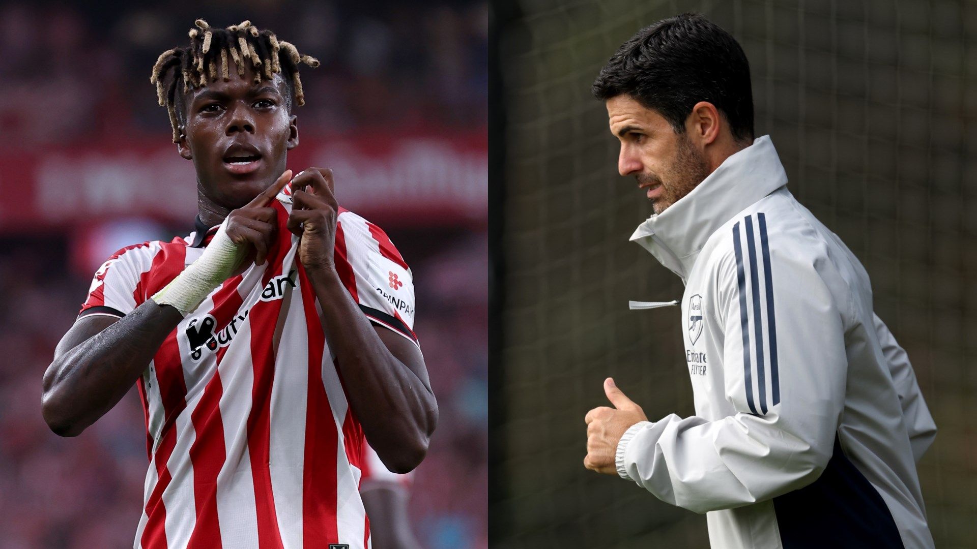 Nico Williams Mikel Arteta
