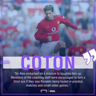 Cristiano Ronaldo Tony Coton Ferguson training