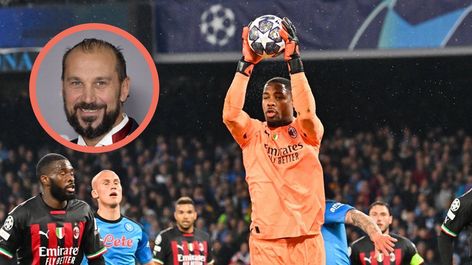 Lionel Charbonnier Mike Maignan Napoli AC Milan