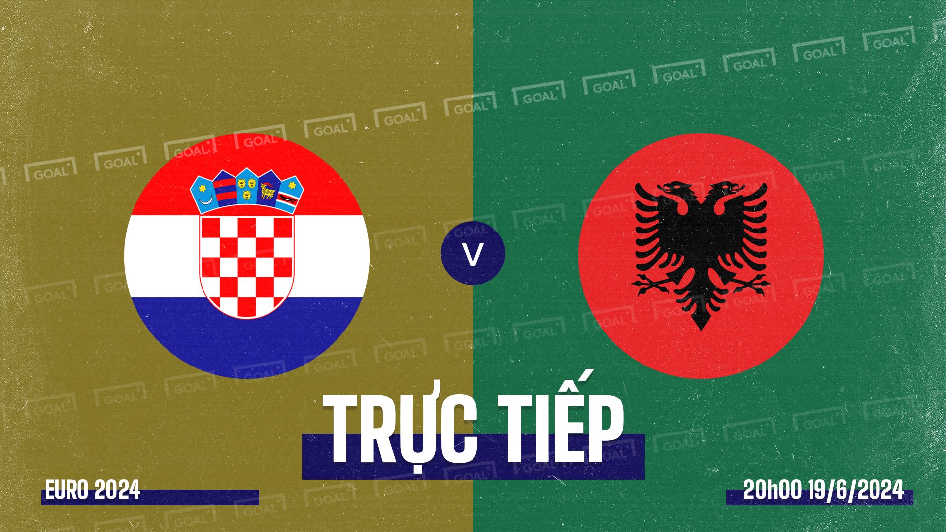 Croatia vs Albania EURO 2024 GFX