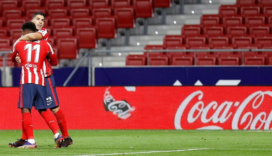 Thomas Lemar y Luis Suárez
