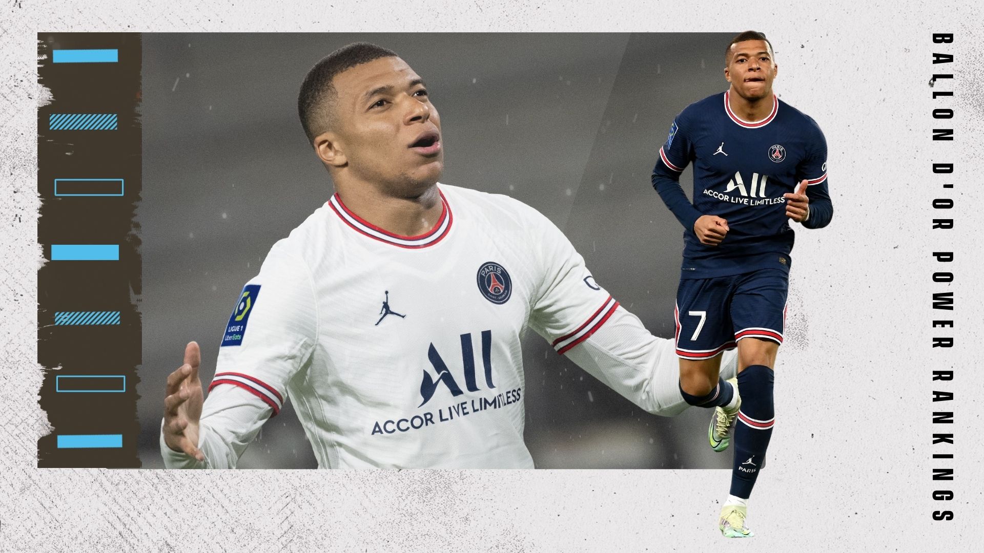 Kylian Mbappe Ballon d'Or Rankings GFX