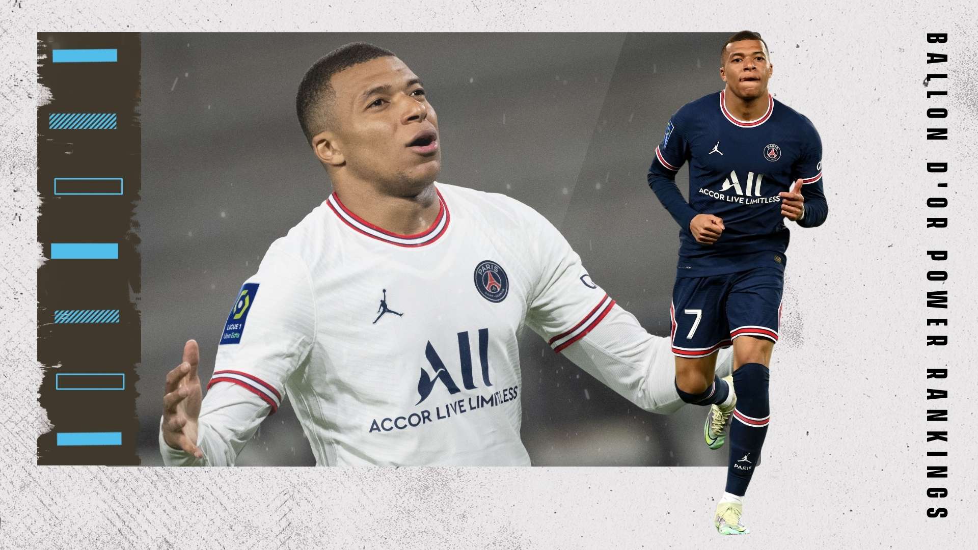 Kylian Mbappe Ballon d'Or Rankings GFX