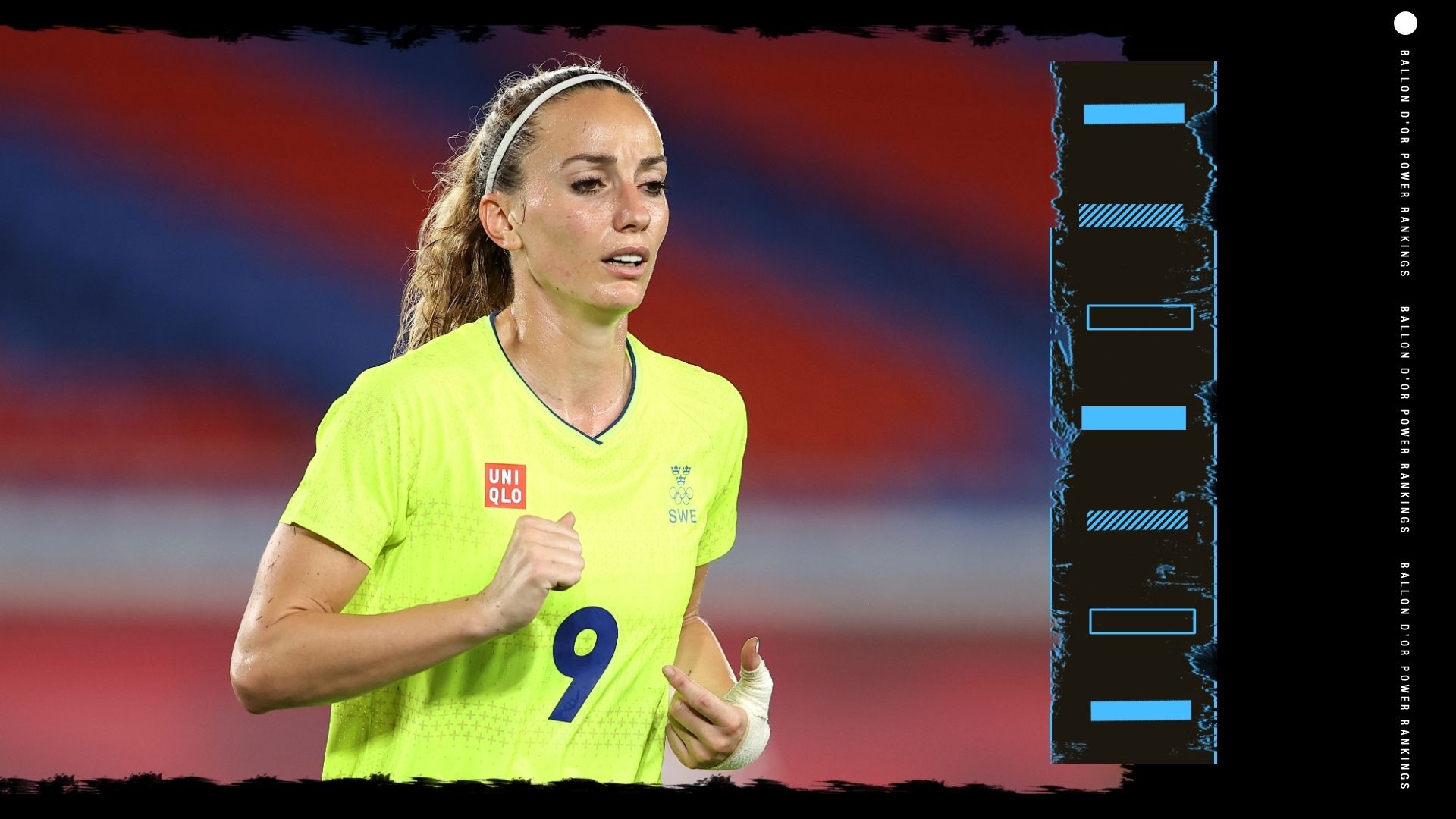 Kosovare Asllani Ballon d'Or rankings gfx
