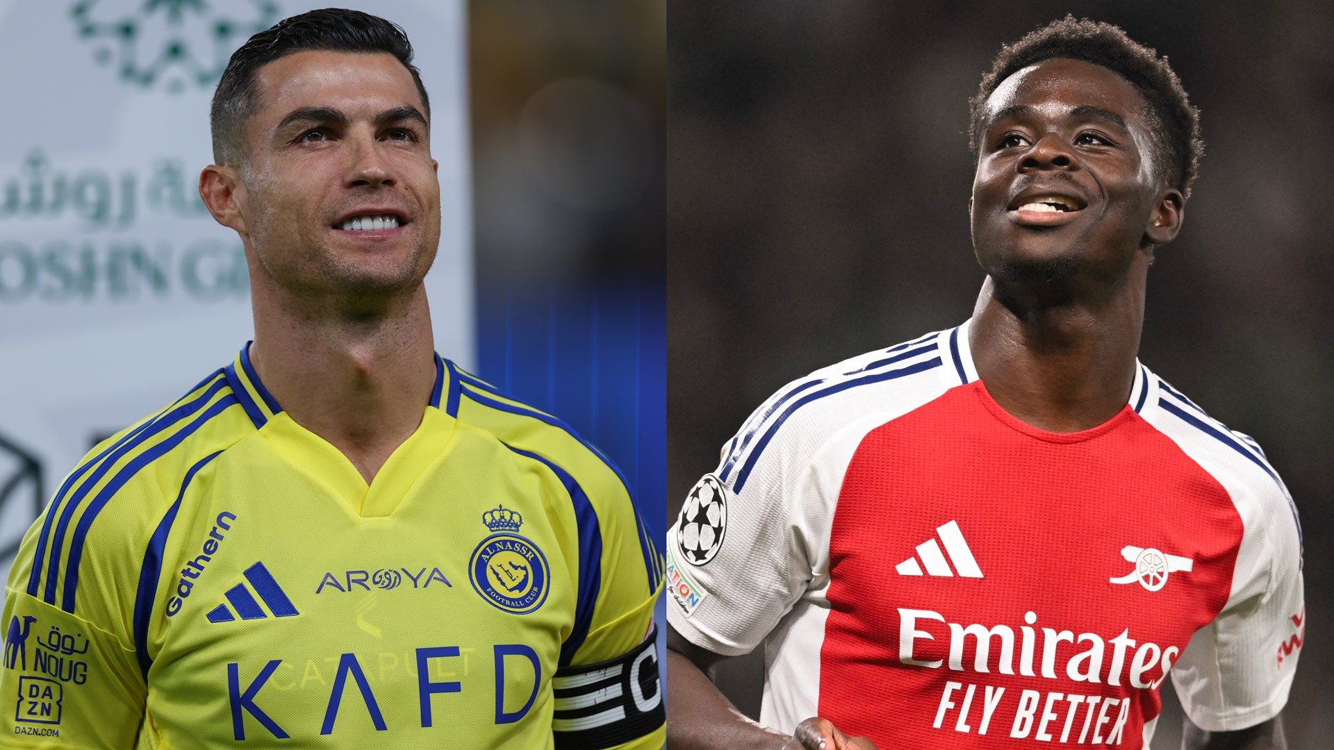 Cristiano Ronaldo Bukayo Saka