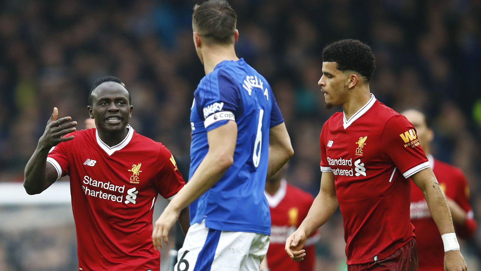 Sadio Mane Dominic Solanke Liverpool Everton