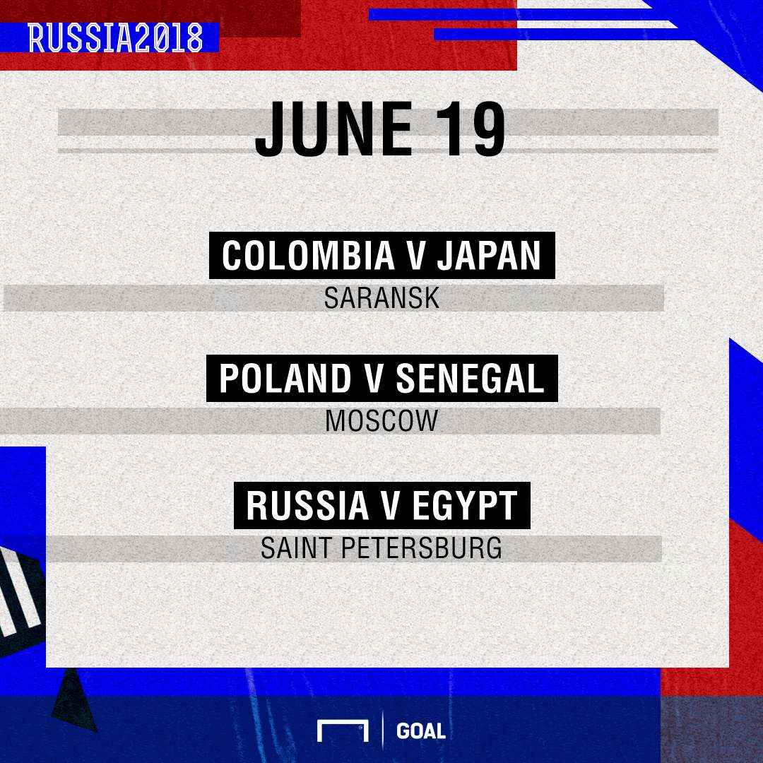 June 19 Fixtures