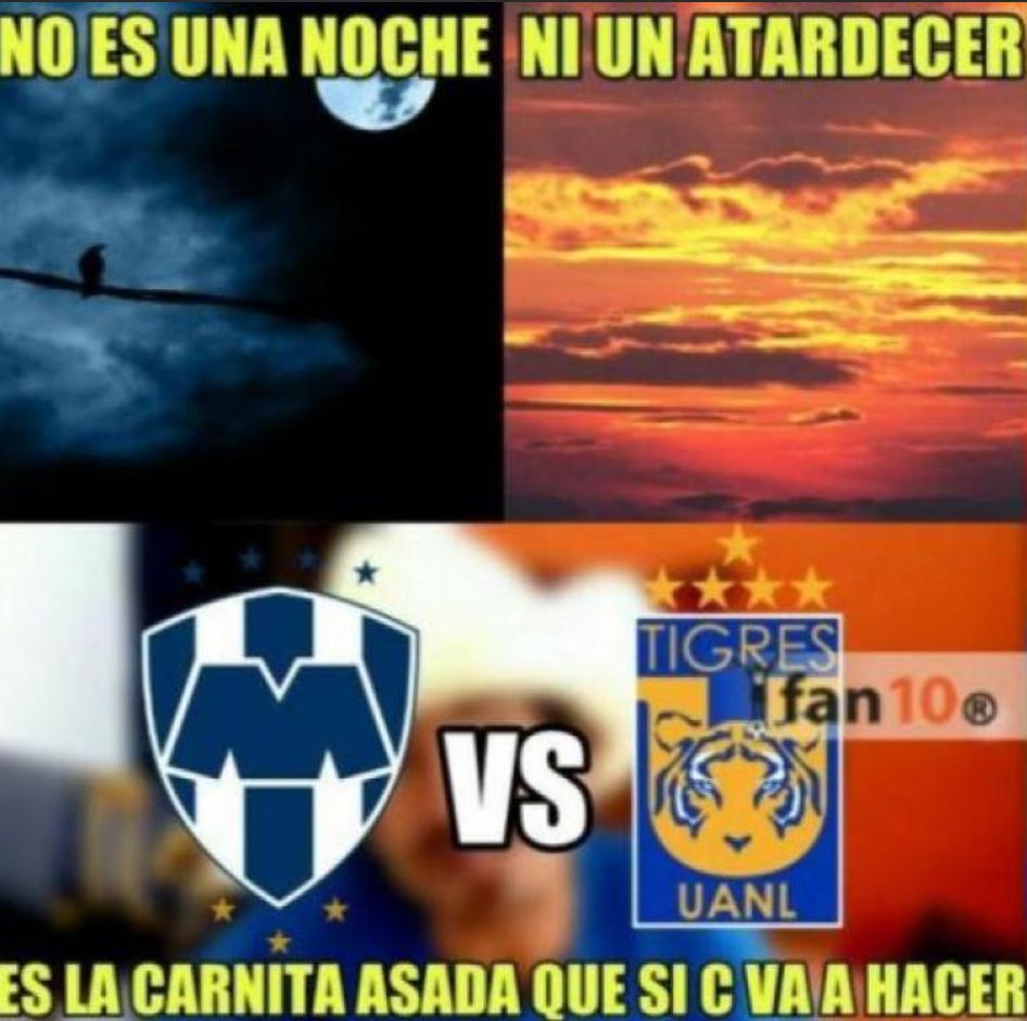 Memes Monterrey vs Tigres