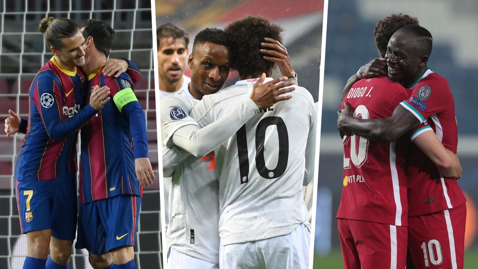 Barcelona, Bayern, Liverpool