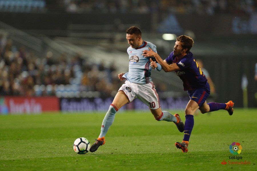 sergi roberto celta vigo red card