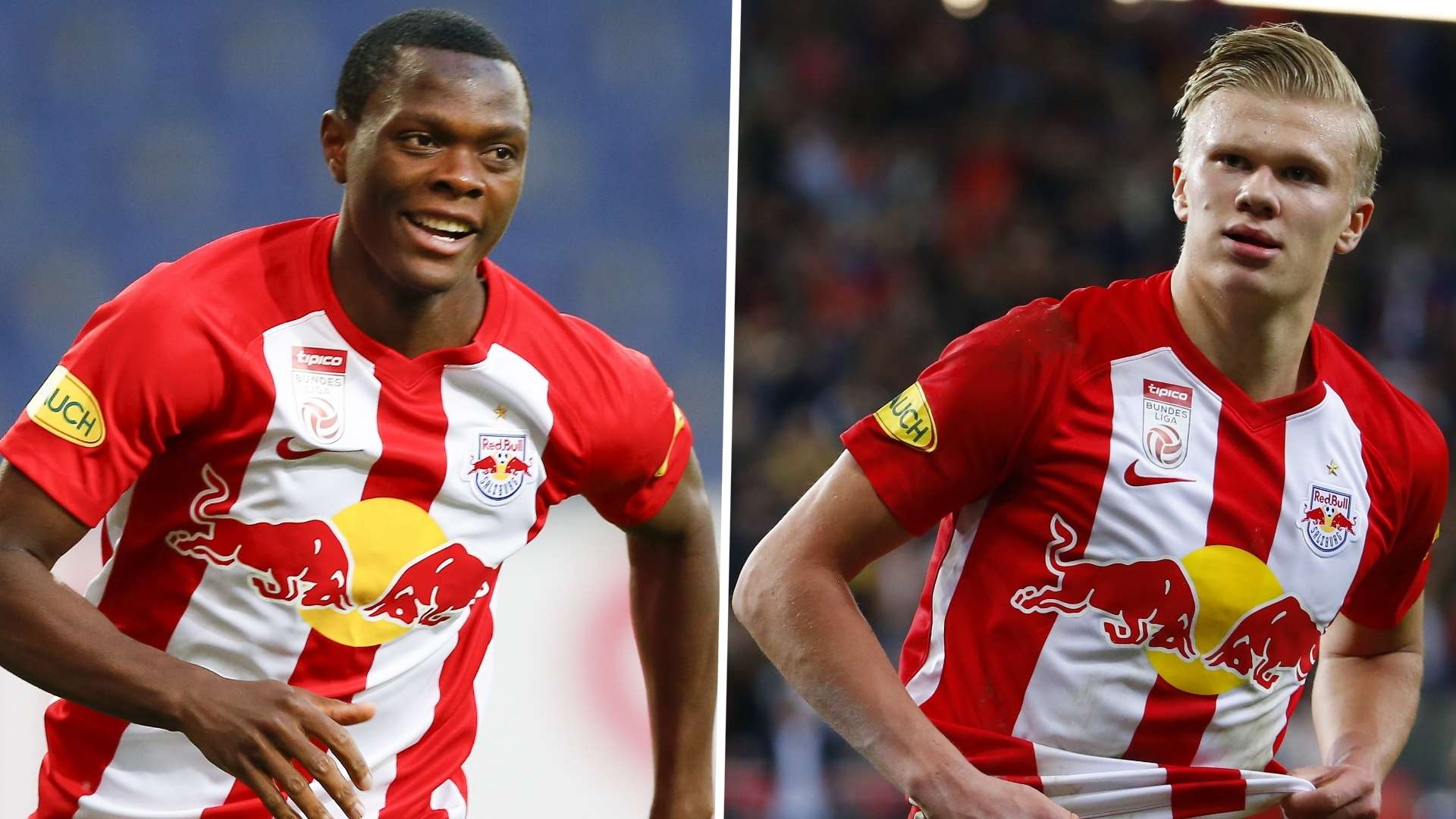 Patson Daka Erling Haaland Red Bull Salzburg GFX