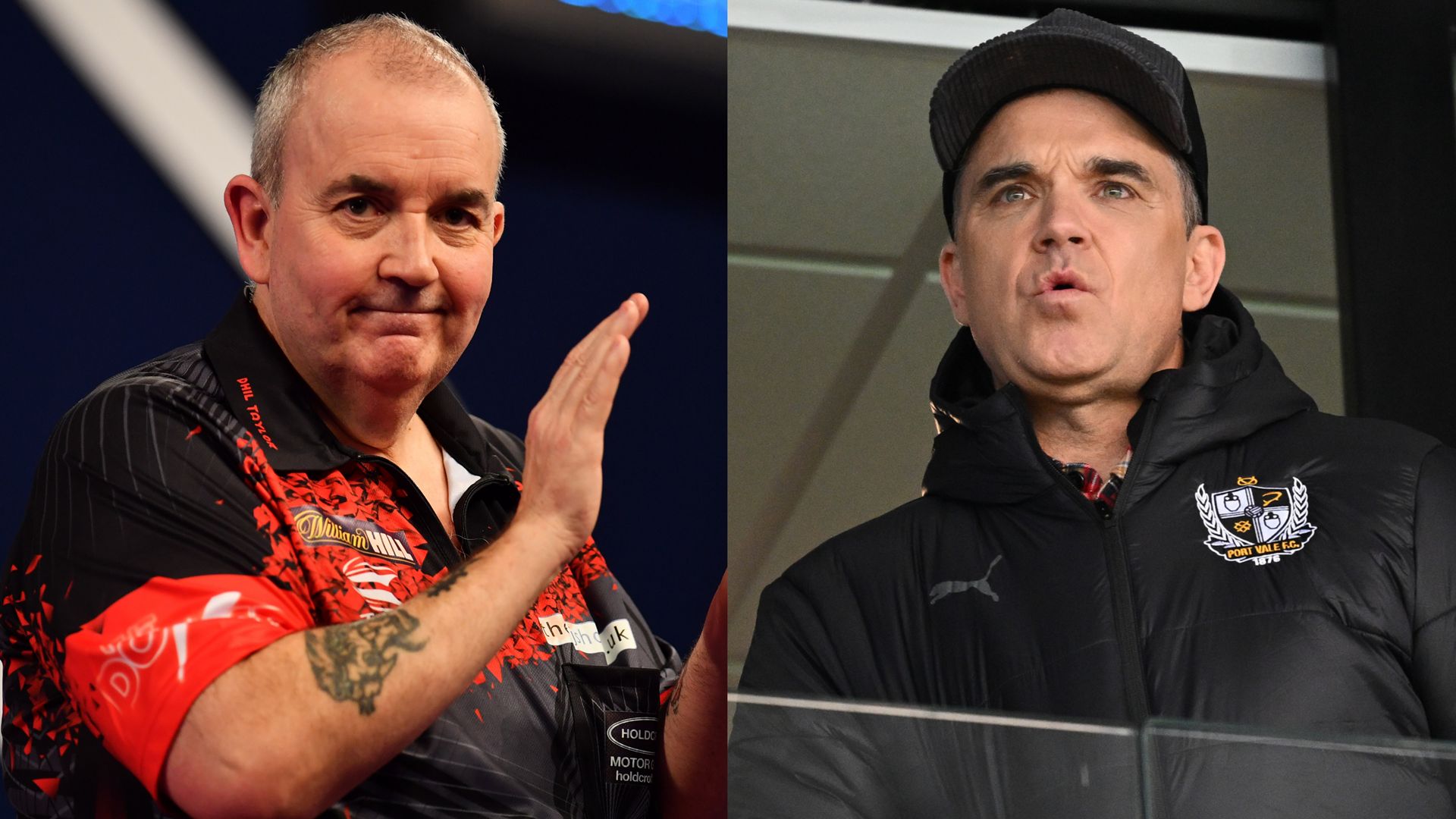 Phil Taylor Robbie Williams Port Vale