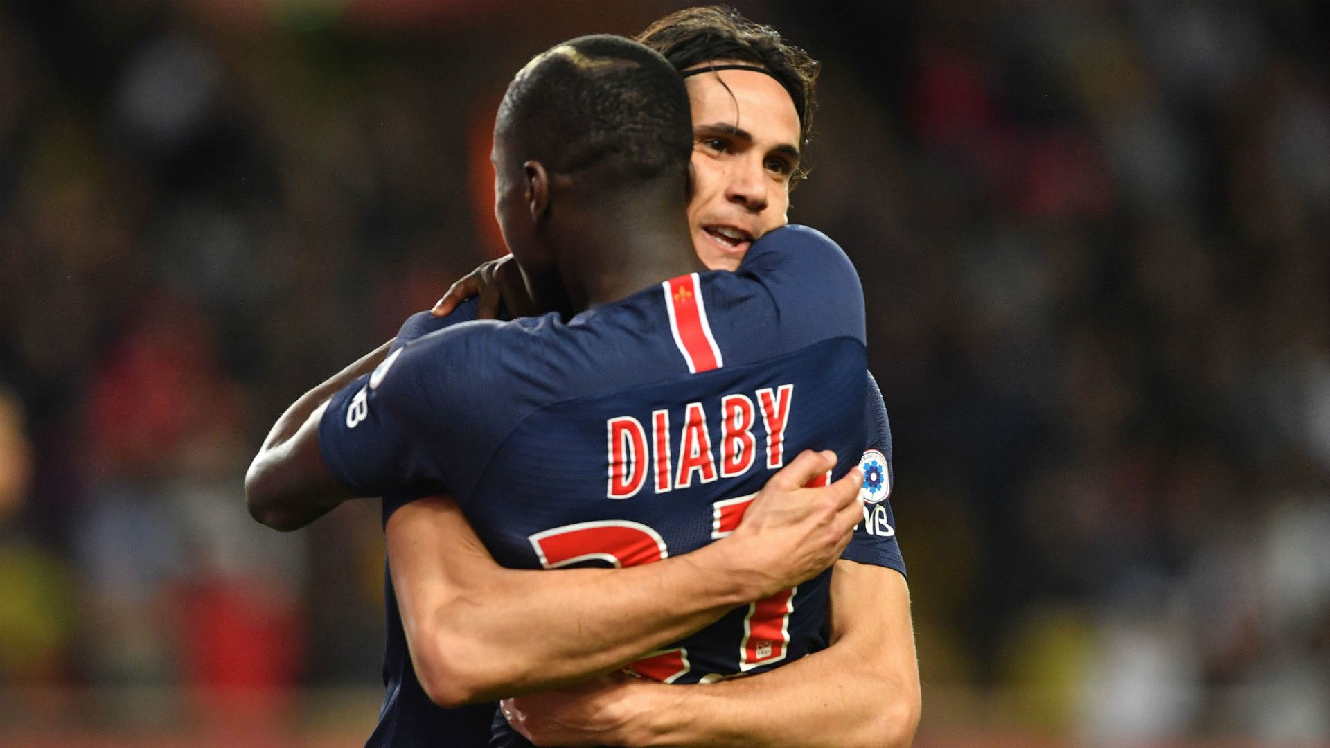 Edinson Cavani Moussa Diaby PSG 2018