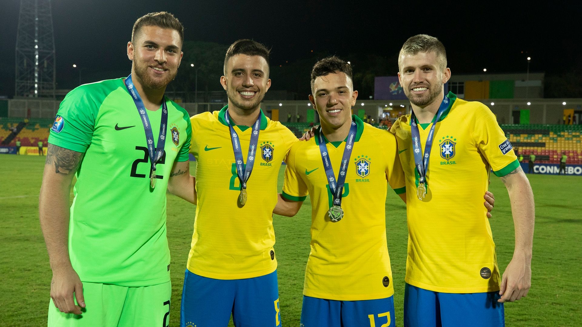 Matheus Henrique Pepê Caio Henrique Megiolaro Brasil sub-23 Pré-Olímpico 2020